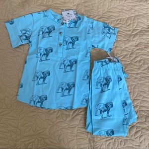 Kate Quinn Organic Cotton Bulldog Set 4T NWT